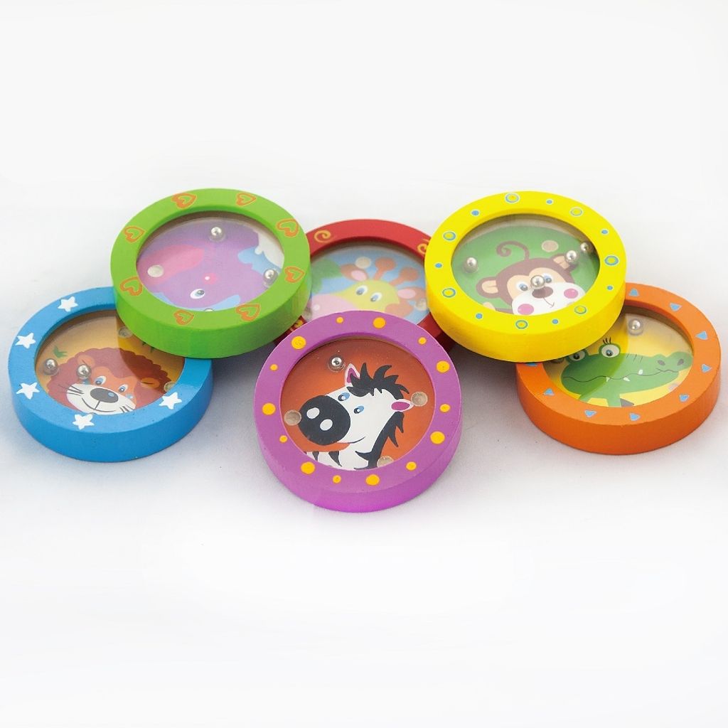 VIGA Il Labirinto Degli Animali Mucca In Legno - Gioco Educativo Per Bambini, Coordinazione E Abilità Motorie