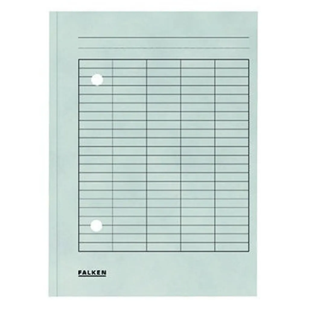 Falken 80001571 Cartella - A4, grigia, cartoncino manila, 250 gsm