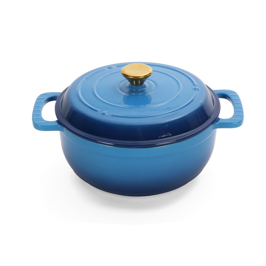 FCH Gusseisen Topf 26cm - 5QT-4.6L Emaille Bräter mit Produktbild 