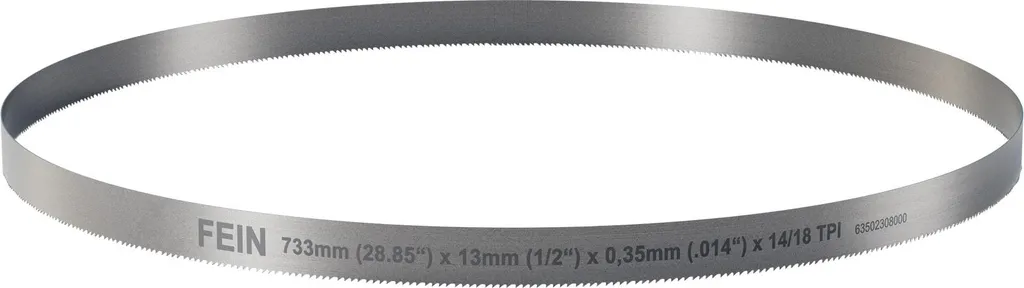 Lame scie à ruban FEIN 733mm pour découpe précise métaux et tubes