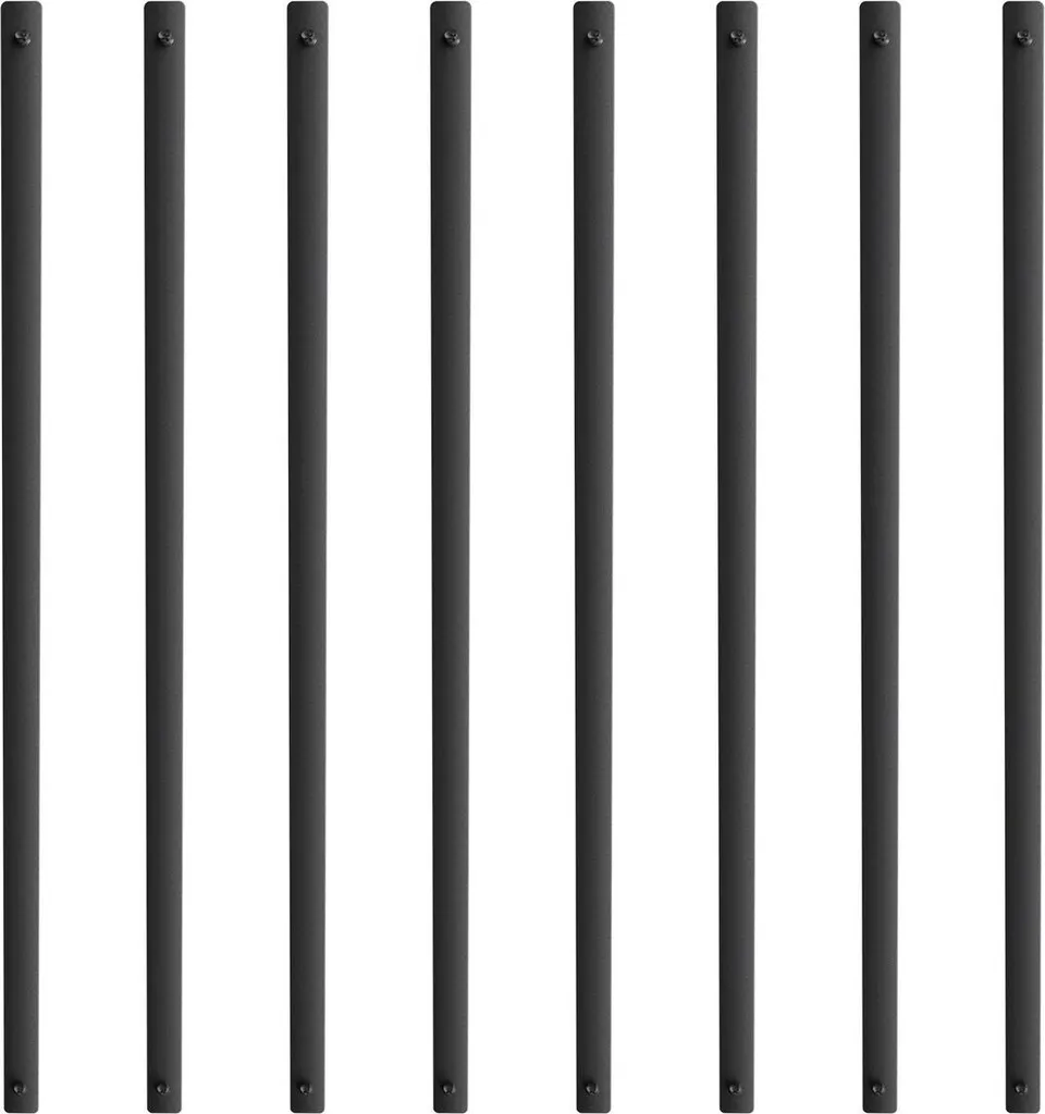 Barreaux de rampe en aluminium noir satiné 38 po pour terrasse et jardin