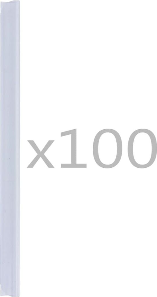 vidaXL Clip per strisce privacy 100 pz. PVC trasparente Immagine del prodotto 
