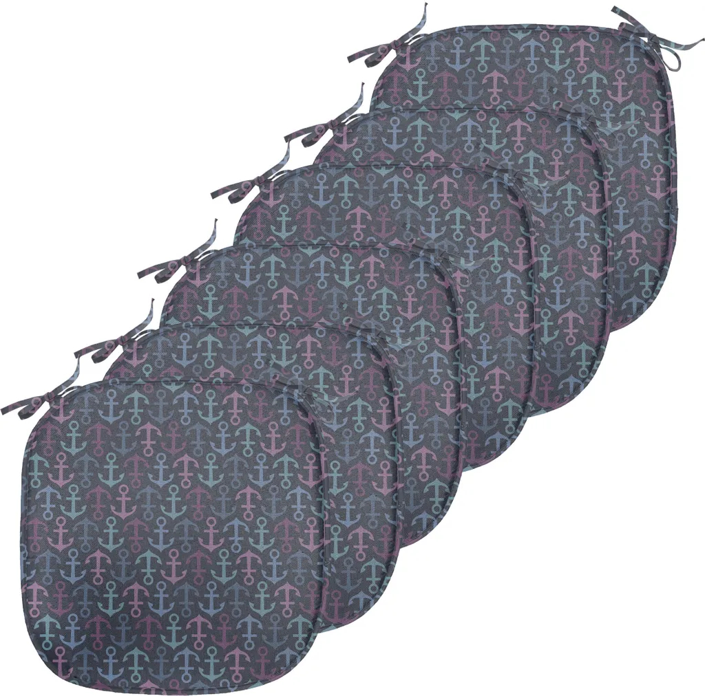 Coussin Chaise Antitache et Confortable - Lot 6 Galettes 40x40 cm