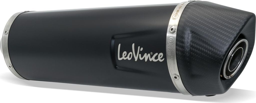 Endschalldämpfer LeoVince Auspuff-Ersatzteil 10400, Ø 54mm, links für EVO
