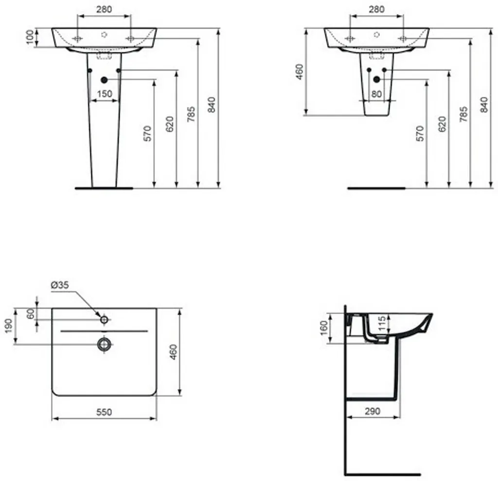Idee Bagno: Recensione Lavabo Ideal Standard Connect Air Cube E029901 - 2