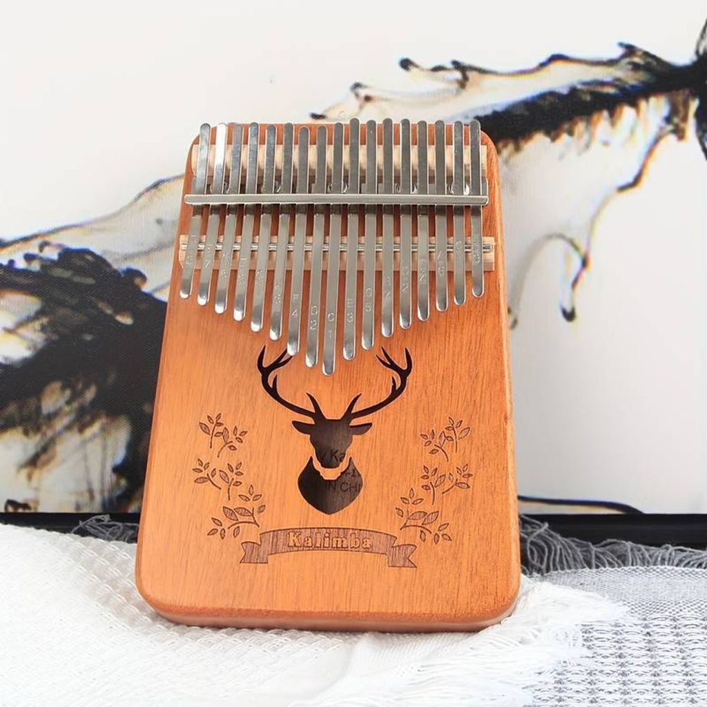 Kvalitní kalimba z mahagonu, sada afrických hudebních Obrázek produktu 9