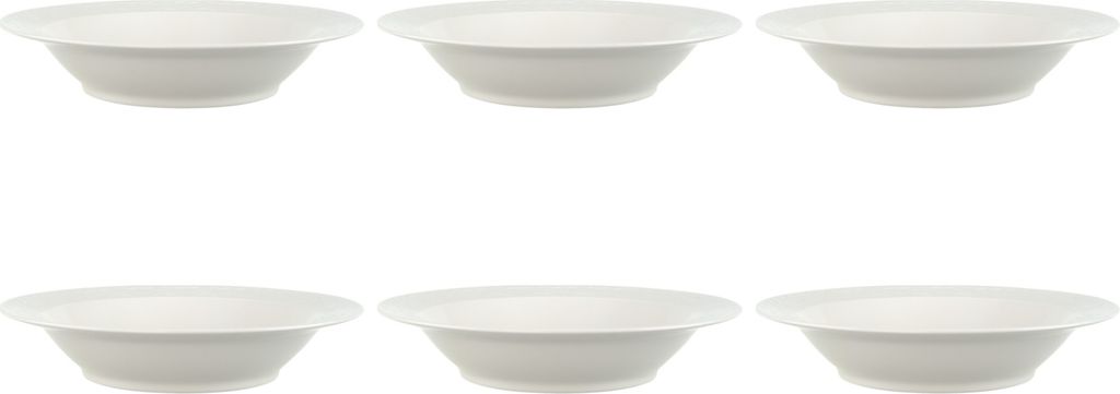 Villeroy & Boch CELLINI Salatschale Schüssel D. 20cm 6er Set weiß Porzellan