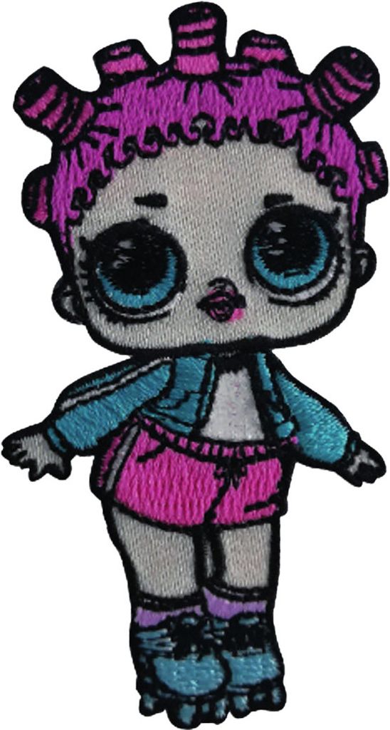 Lol Surprise Dolls Cosmic Queen - Aufnäher, Bügelbild, Aufbügler, Applikationen, Patches, Flicken, Zum Aufbügeln, Größe: 7,1 x 3,9 cm