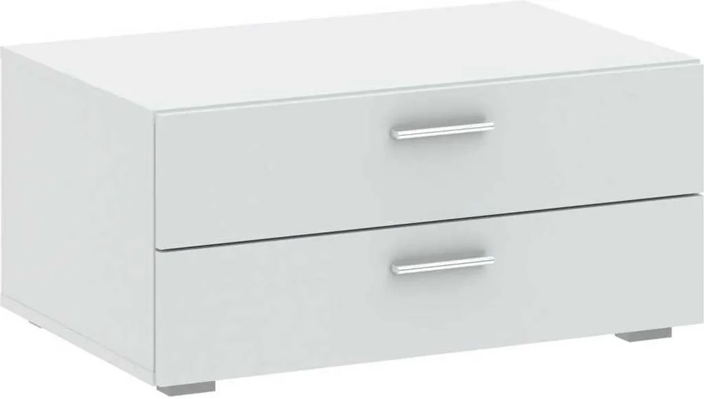Petite table de nuit blanche RICHMOND - Meuble d'appoint pour chambre