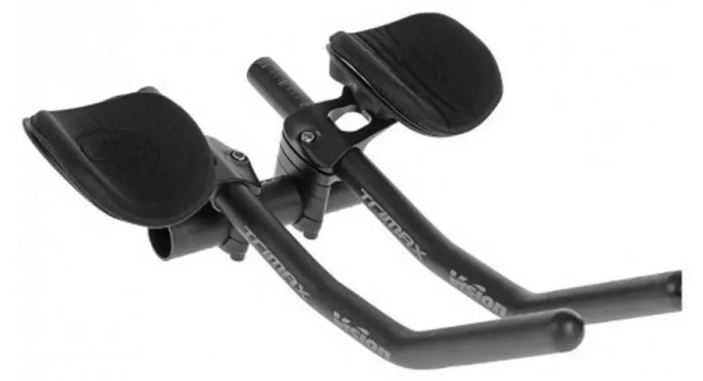 Vision Trimax Carbon Clip-On J-Bend Guidon Aérodynamique Noir 210-360mm