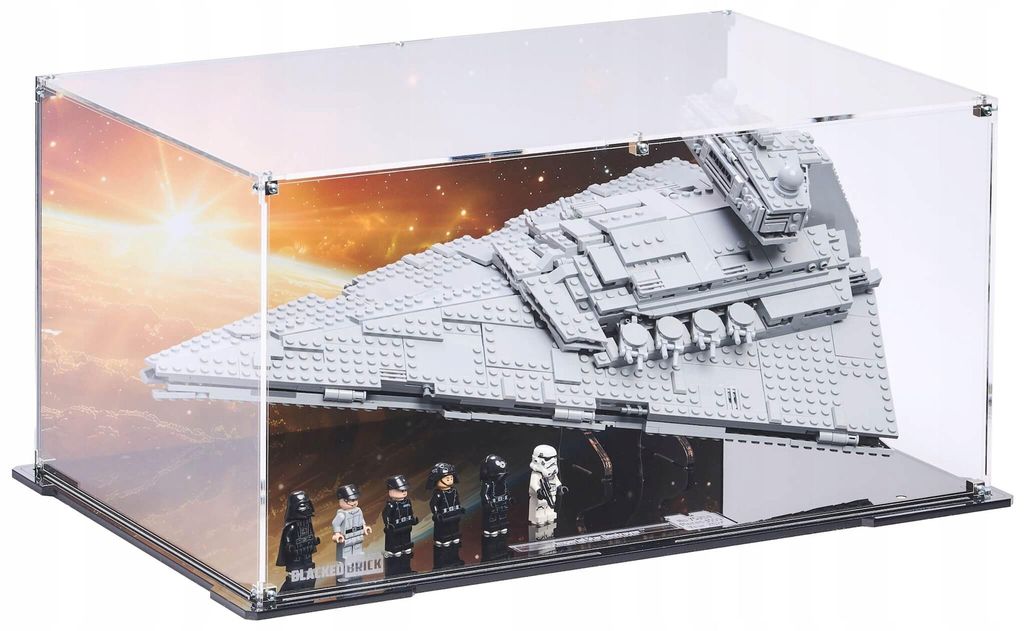 Černá vitrína s potištěnou zadní stranou pro LEGO® 75394 Obrázek produktu 