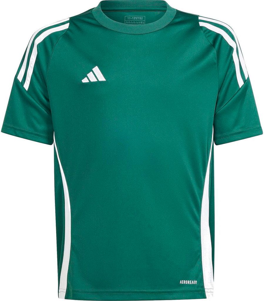 Adidas Tiro 24 T-Shirt Kinder - Dunkelgrün / Weiß | Größe: 176