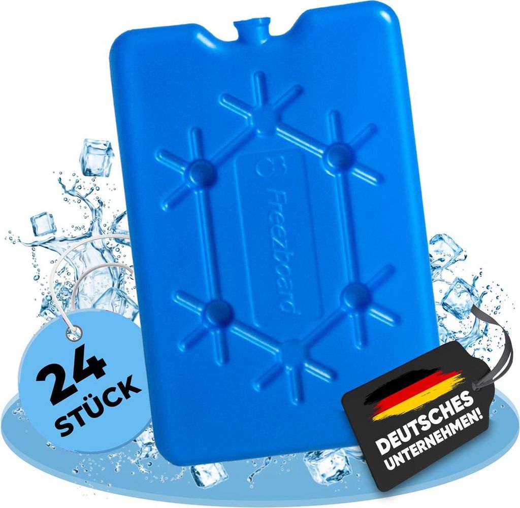 NEMT 24x flacher Kühlakku 200 ml Kühlakkus 11 x 16,5 x 1,5 cm Kühlelemente Kühltasche Kühlbox