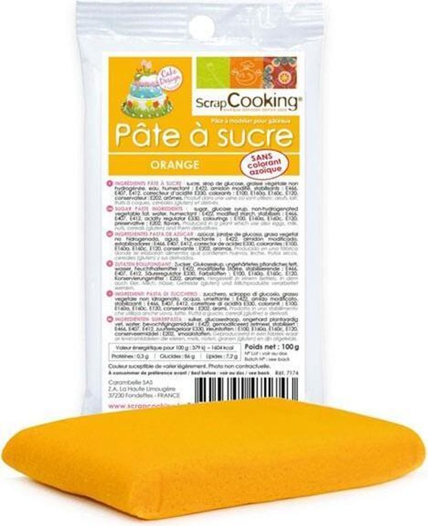 Zuckerteig - Orange 100g