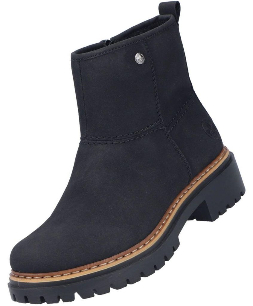 Rieker Damen Stiefelette gefüttert Schwarz 72671-00 Image du produit 