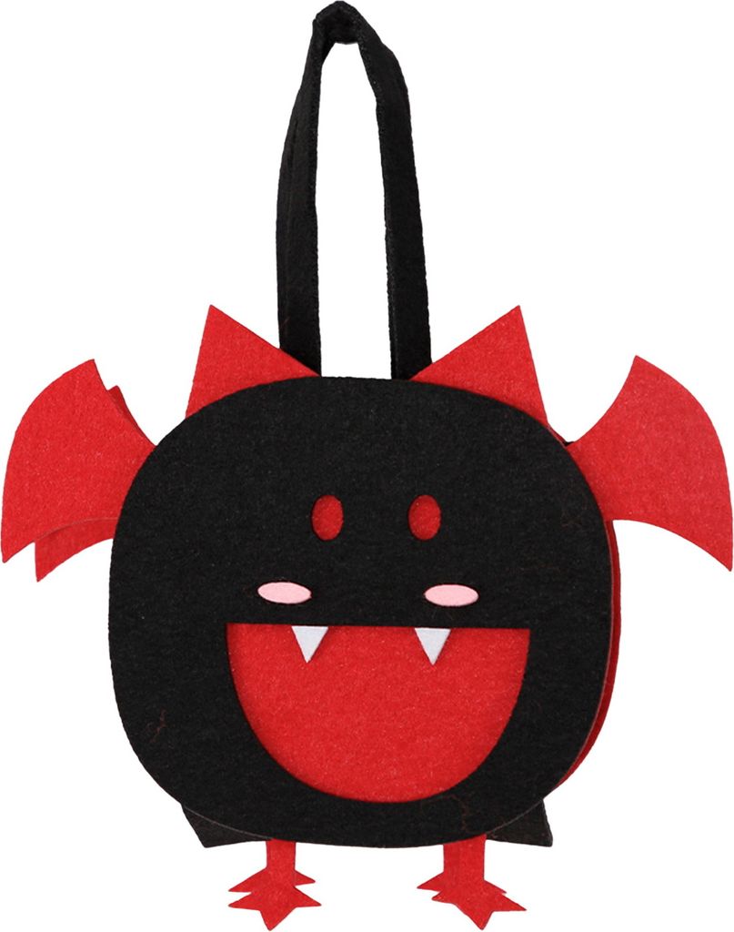 Halloween Candy Bag Fledermaus Kürbis Geist Totenkopf Trick or Treat Snack Tote Bucket Wiederverwendbare Filz Goody Bags Halloween Party Gastgeschenk