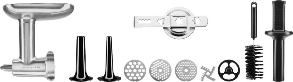 KitchenAid Metallfleischwolf Set mit Spritzgebäckvorsatz + Produktbild 