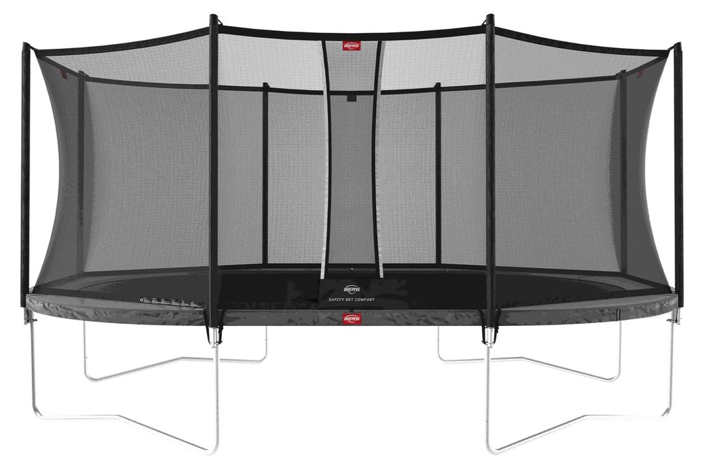 BERG Trampolin Grand Favorit Regular 520 + Sicherheitsnetz Comfort Grau