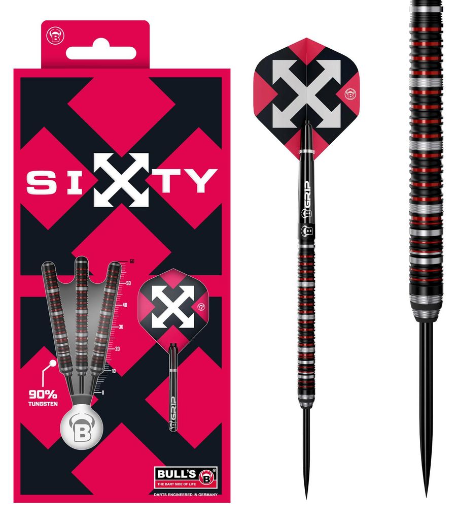 BULL'S Sixty S2 Steel Dart - 23g -- 1 Satz