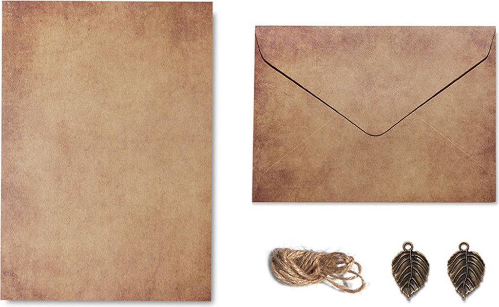 1 Set Briefpapier, einfach anzuwenden, Vintage-Muster, Spezialpapier, A5, handgeschriebener Liebesbrief, Schrein, Schulbedarf
