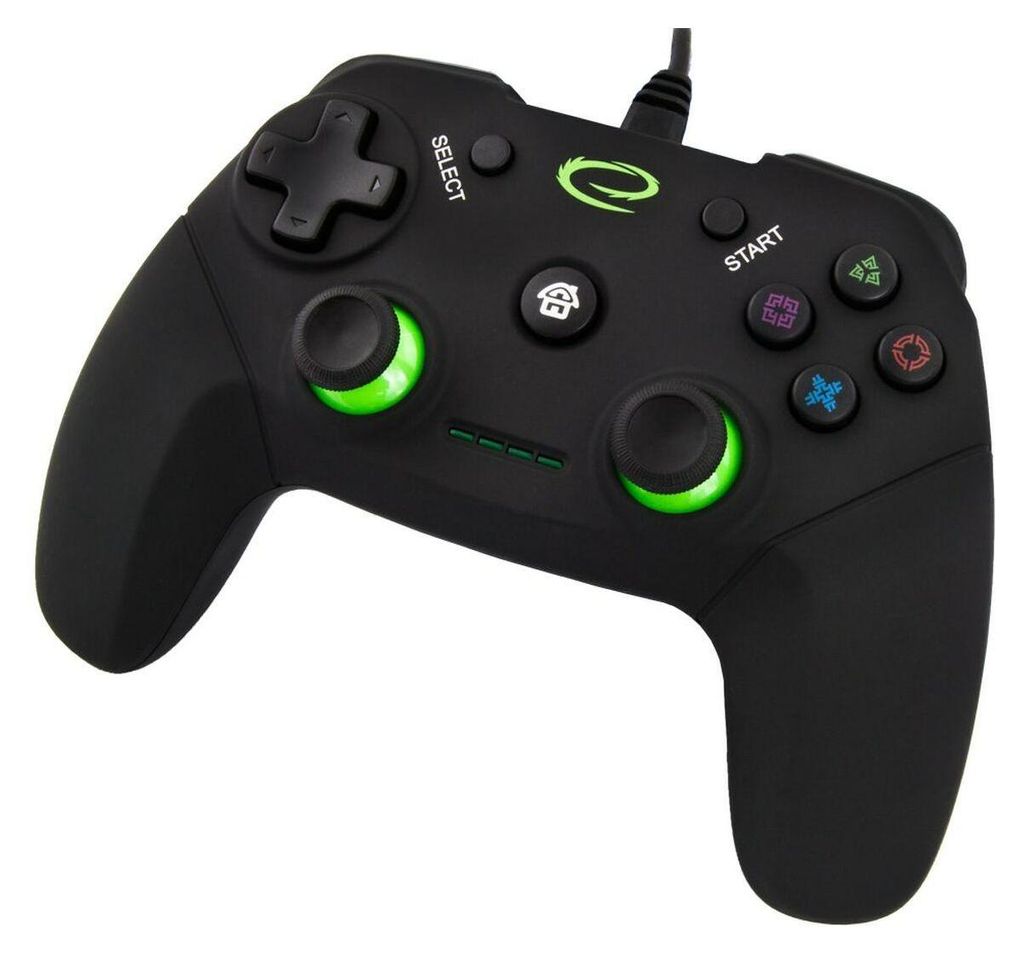 Gamepad Esperanza Vanquisher do PC i PS3, czarno-zielony Obrázok produktu 
