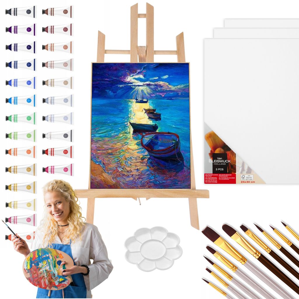 Craft Artist Painting Set XXL - stojan a barvy - kompletní Obrázek produktu 