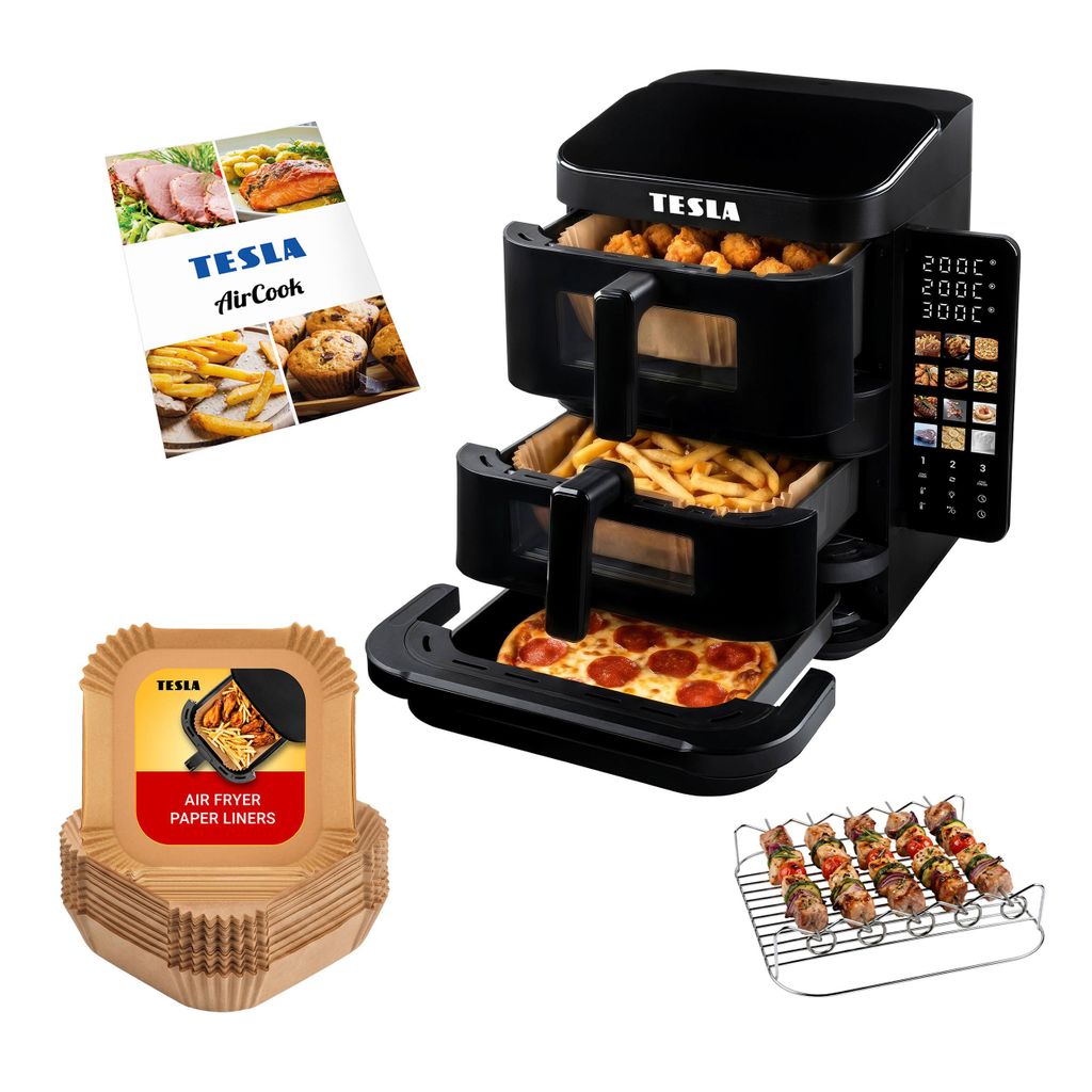 TESLA AirCook TrioZone Q636 XXL – Třízónová horkovzdušná Obrázek produktu 