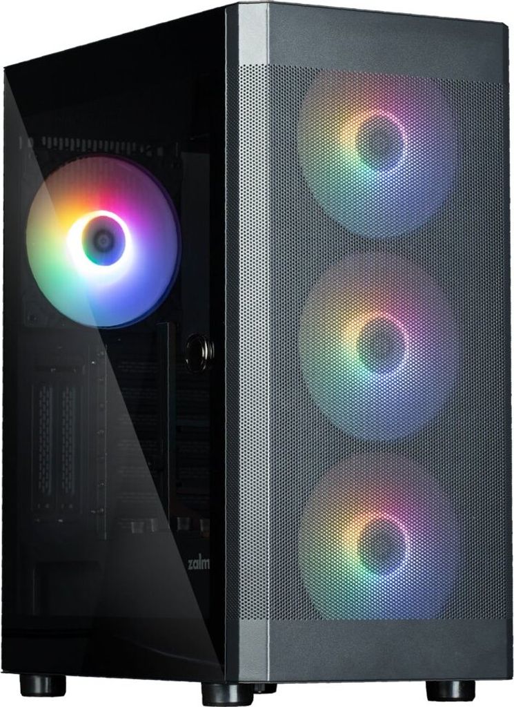 Zalman i4 TG Middle Tower Gehäuse, RGB, Schwarz