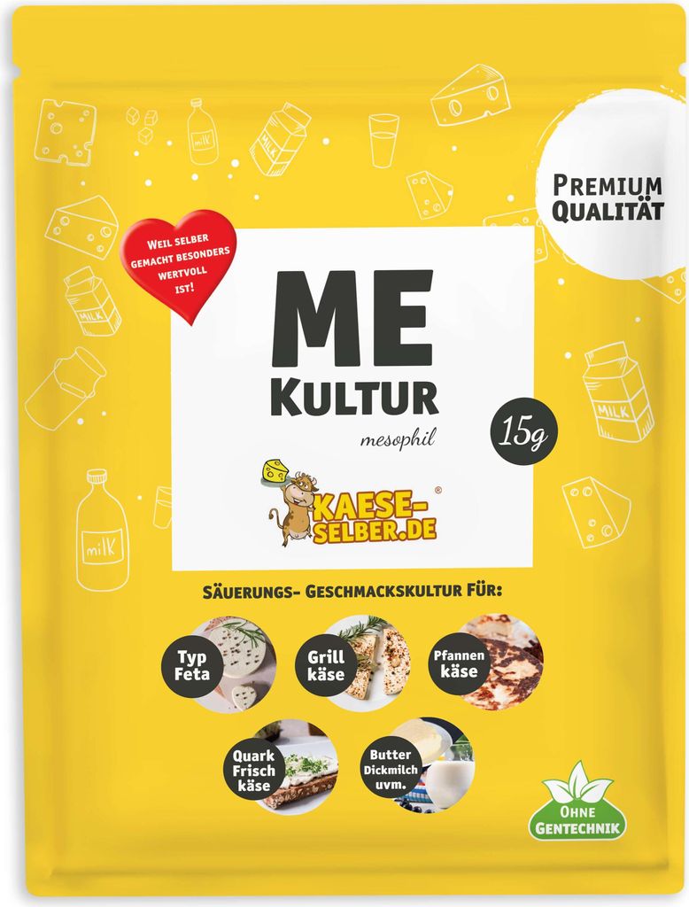 ME Mesophilekultur für Käse, Quark, Frischkäse uvm. Produktbild 