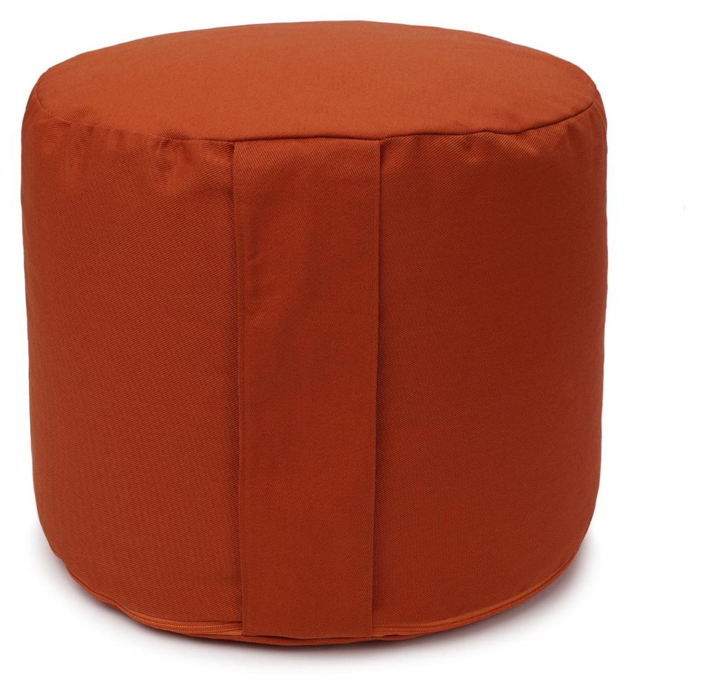 yogabox Glückssitz Rondo Big D - regional hergestellt - terra 36 x 36 x 28 cm Buchweizenschalen