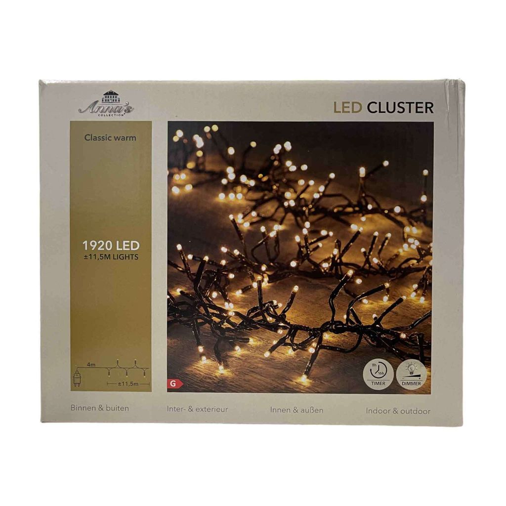 Led classic cluster lights 1920l/11.5m - 4m Zuleitungsdraht Produktbild 