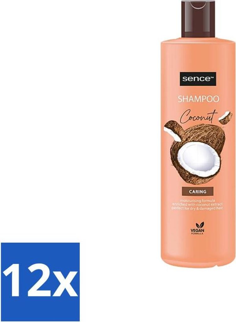 Sence - Kokosnuss - Shampoo - Pflegend - 400 ml - Vorteilspackung - Vorteilspack - 12 Stücke
