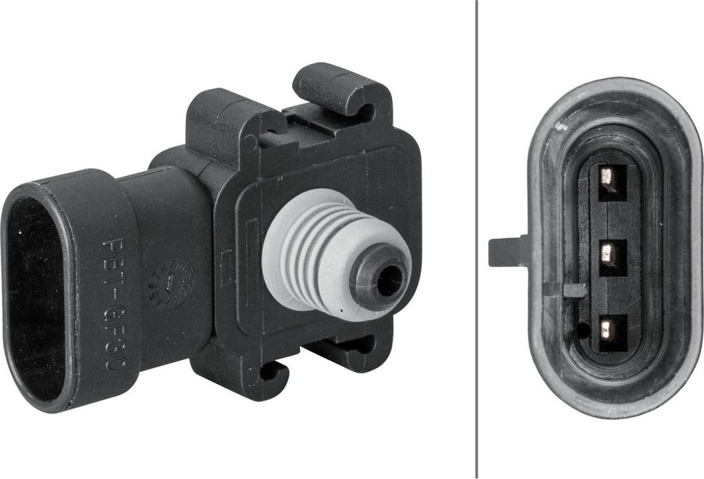 Sensor Ladedruck 5 V HELLA Sensorik-Expertise passend für u.a. RENAULT CLIO