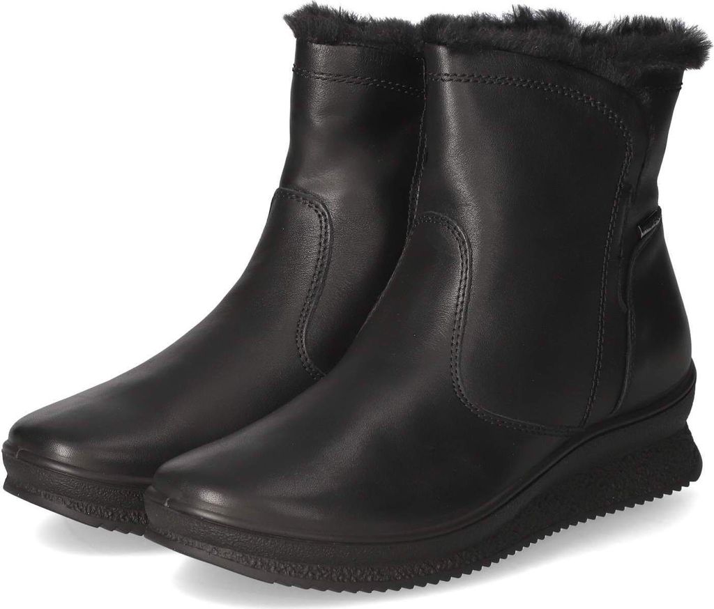 Beliana dames winterlaarzen, zwart, glad leer, maat: 41 Productafbeelding 