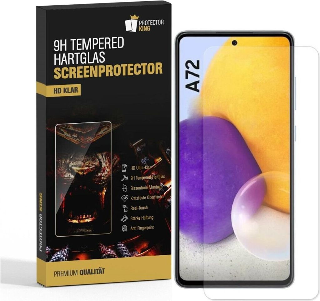2x 9H Hartglas für Samsung Galaxy A72 Schutzfolie Schutzglas Klar Displayglas Tempered Glasfolie Panzerglas Sicherheitsglas Echtglas Displayschutz...