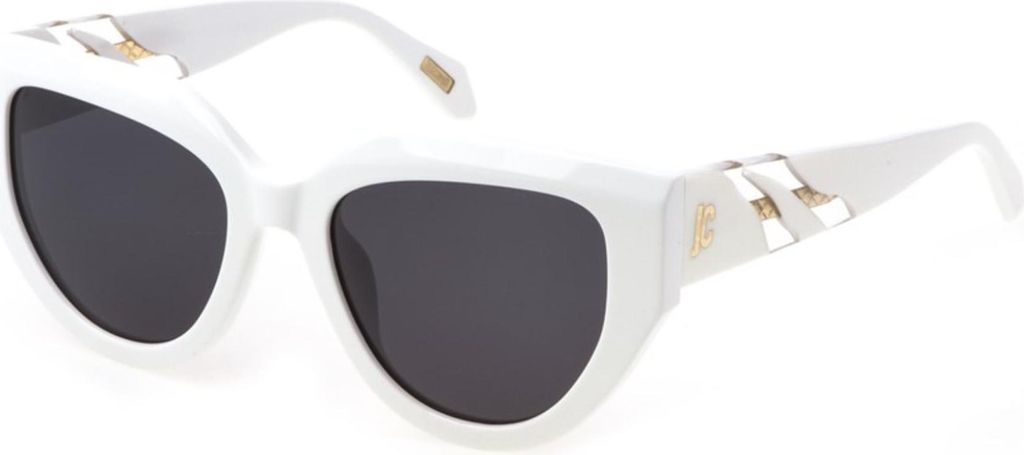 Just Cavalli SJC086V Shiny white snow 53/19/140 Damen Sonnenbrillen