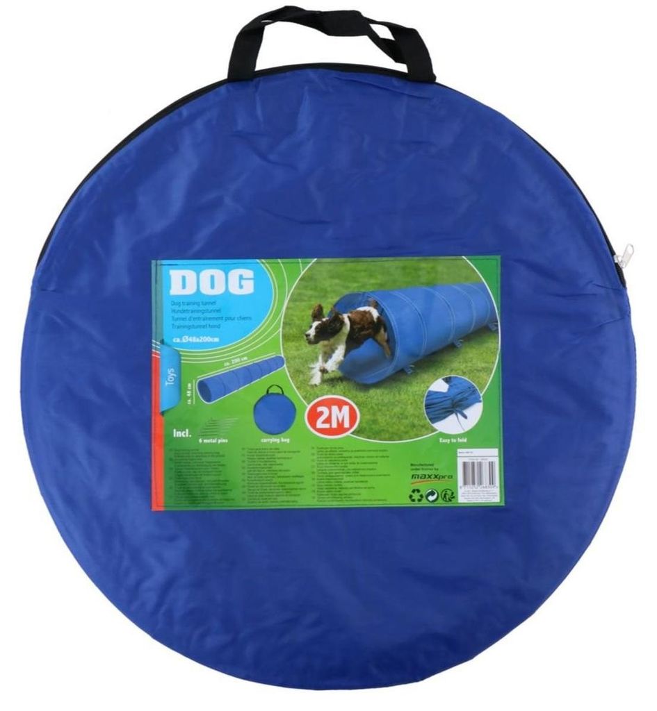 maxxpro Agility für den Hund Hundetunnel mit Erdnägeln 2M Produktbild 