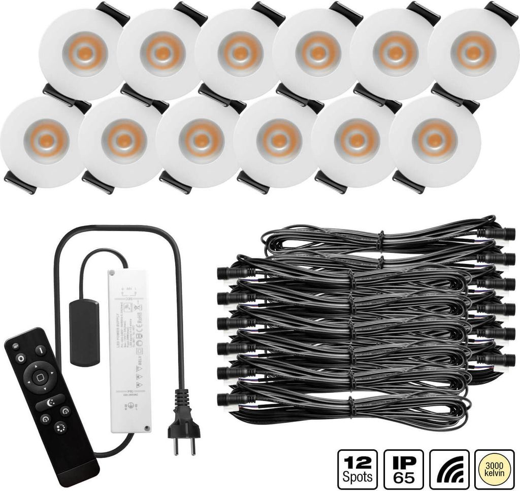S-Polylight PREMIUM Mini LED- Einbauspots Warmweiss 3.000K, Produktbild 2