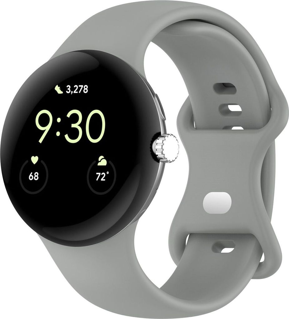 Smartwatch Armband Silikon Google Pixel Watch 4 / 3 45mm Butterfly-Schnalle Band