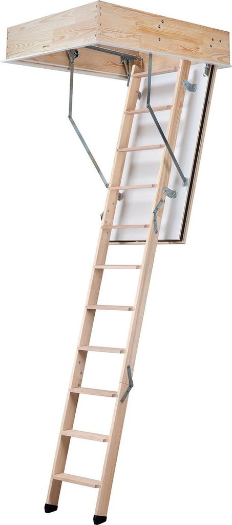 Dolle Bodentreppe F30 3-teilig bis 285cm Raumhöhe mit U-Wert 0,96 Deckenöffnung 140x70cm