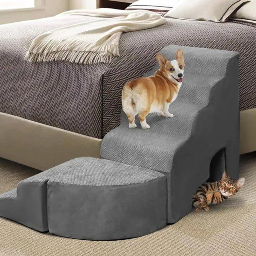 Échelle pour animaux en mousse de 74 cm pour lit haut et sommier tapissier
