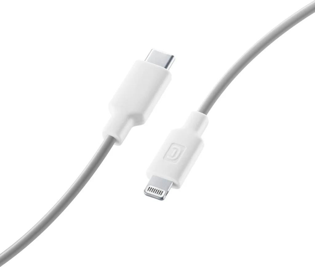 Câble de charge USB-C vers Lightning 1m Cellularline pour iPhone et iPad