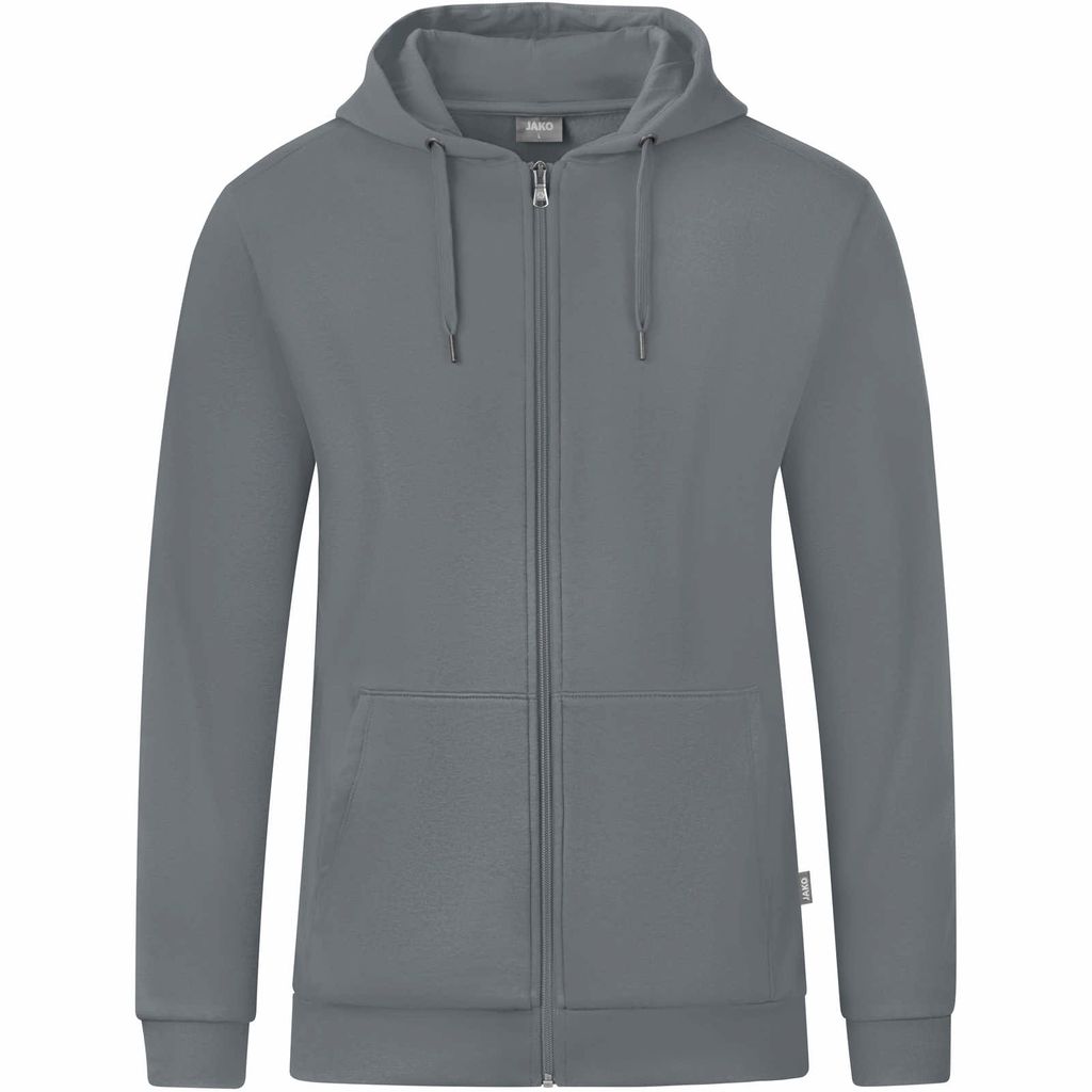 JAKO Unisex Kapuzenjacke Organic, Farbe:steingrau, Größe:5XL