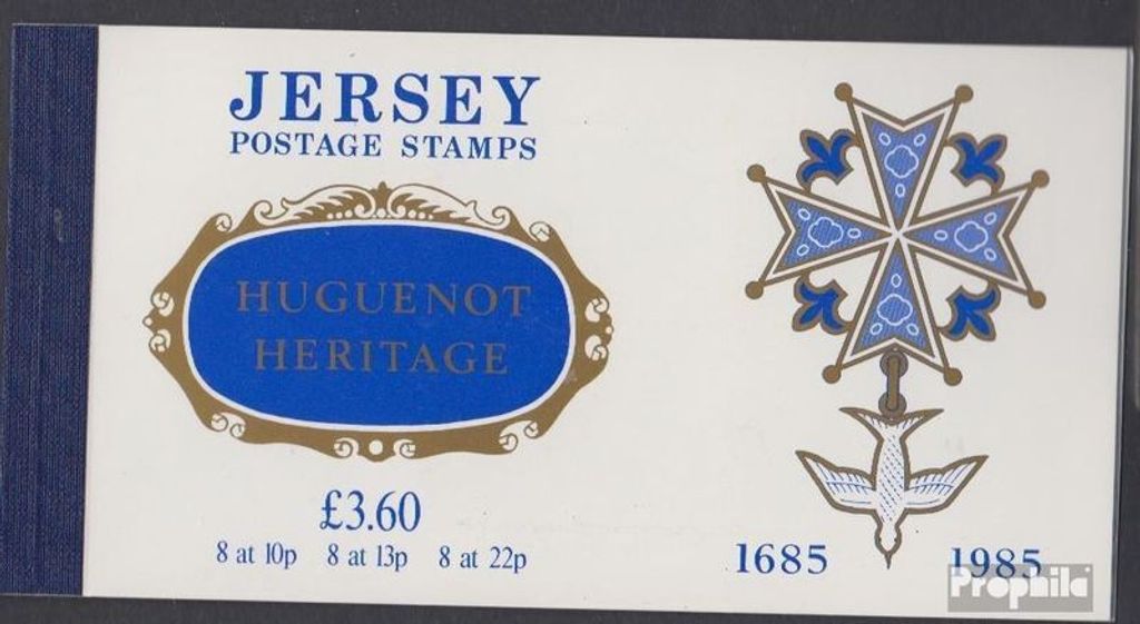 Briefmarken GB - Jersey 1985 Mi MH0-26 (kompl.Ausg.) postfrisch Hugenotten