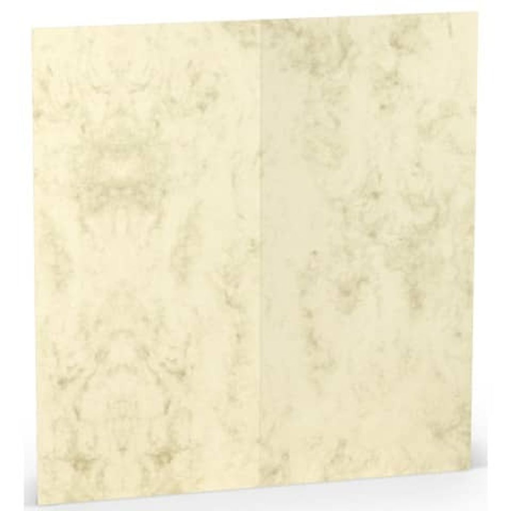 Doppelkarte DL hoch Chamois Marmora