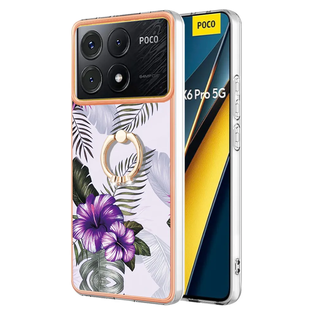 Cover Viola Chic per Xiaomi Poco X6 Pro | Ring Holder & Style - 6