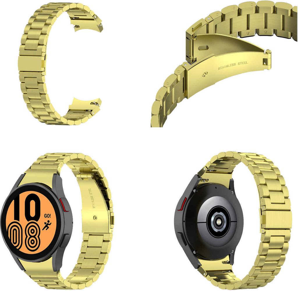 Für Samsung Galaxy Watch FE 6 5 4 Normal Pro Classic alle Größen Armband Edelstahl