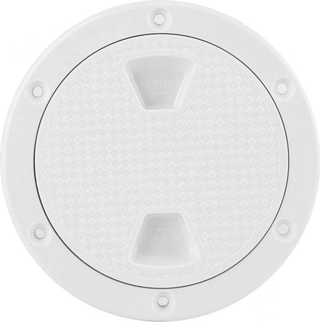 Couvercle rond en ABS blanc 100 mm résistant aux UV à visser - Modèle Pro
