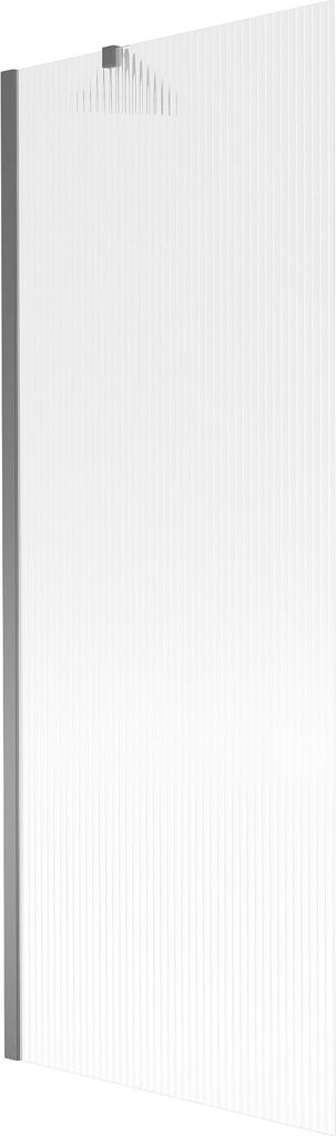 Mexen Next Badewannenwand 1-flügelig 70 x 150 cm, Streifen, Gun Metal - 895-070-000-00-09-95