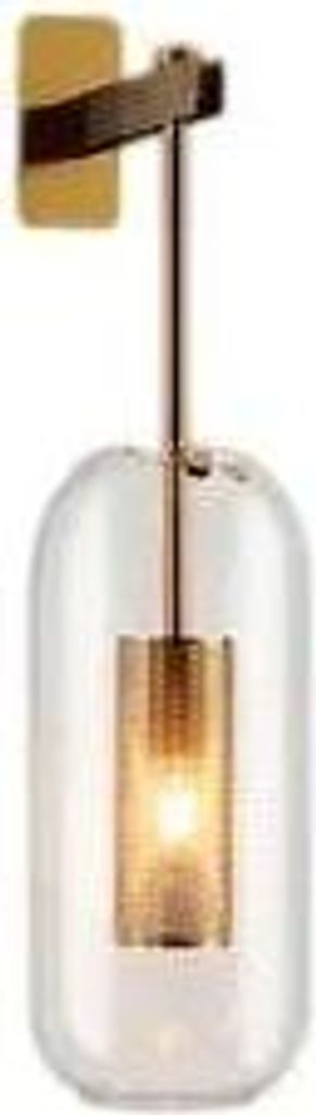 Wandleuchte, zeitgenössischer Stil, Touch Ein/Aus-Schalter, Gold klar, Warmes Licht